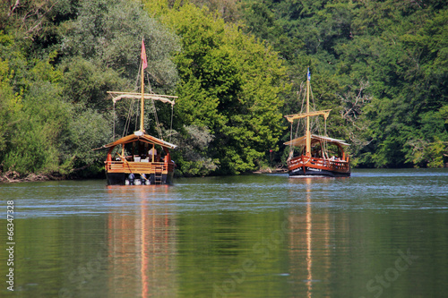 Une gabare sur la Dordogne. photo