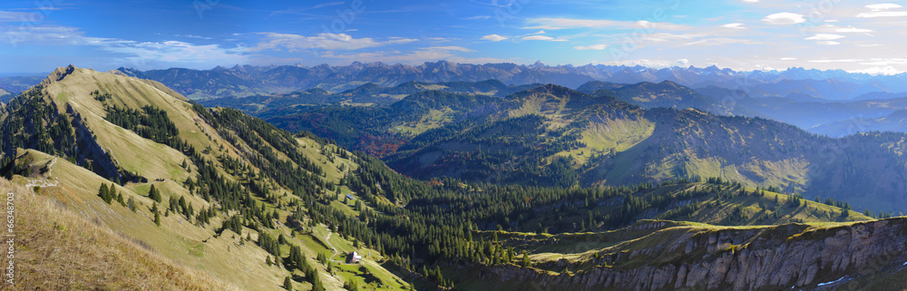 Obraz premium Panorama Landschaft in Bayern