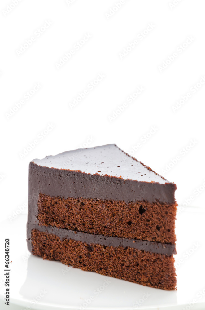 Cake chocolate isolated on white background Cake chocolate isolated on white background