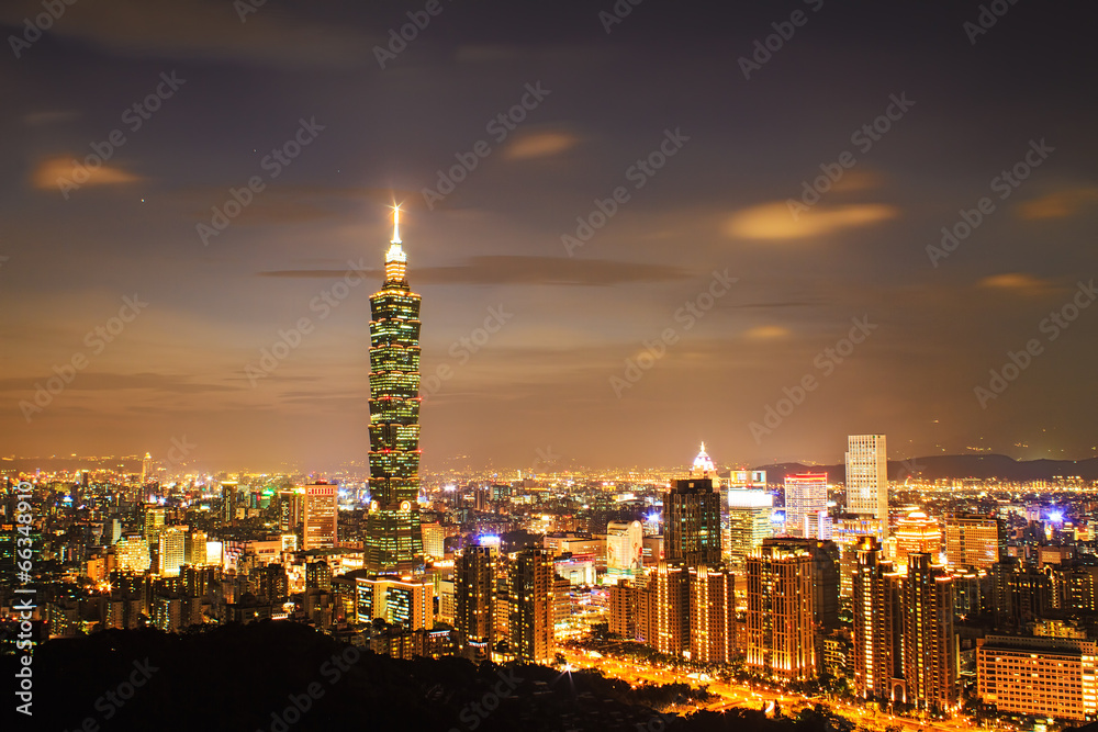 Nice view of Taipei City, Taiwan