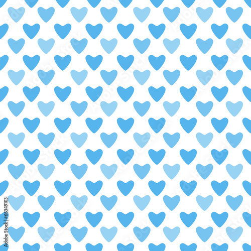 Cute blue simple vector seamless pattern (tiling). Endless textu