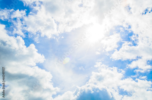 Cloud on blue sky