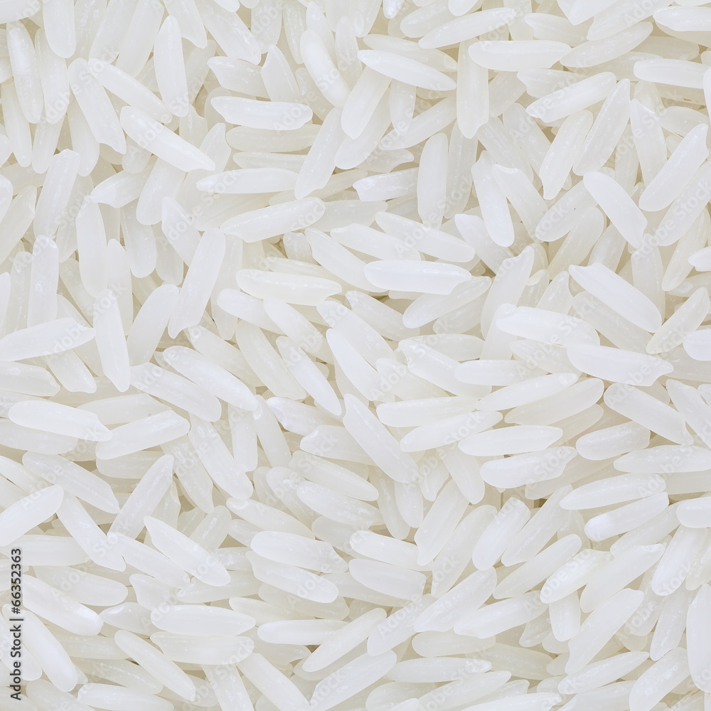 Background of the long white rice grains