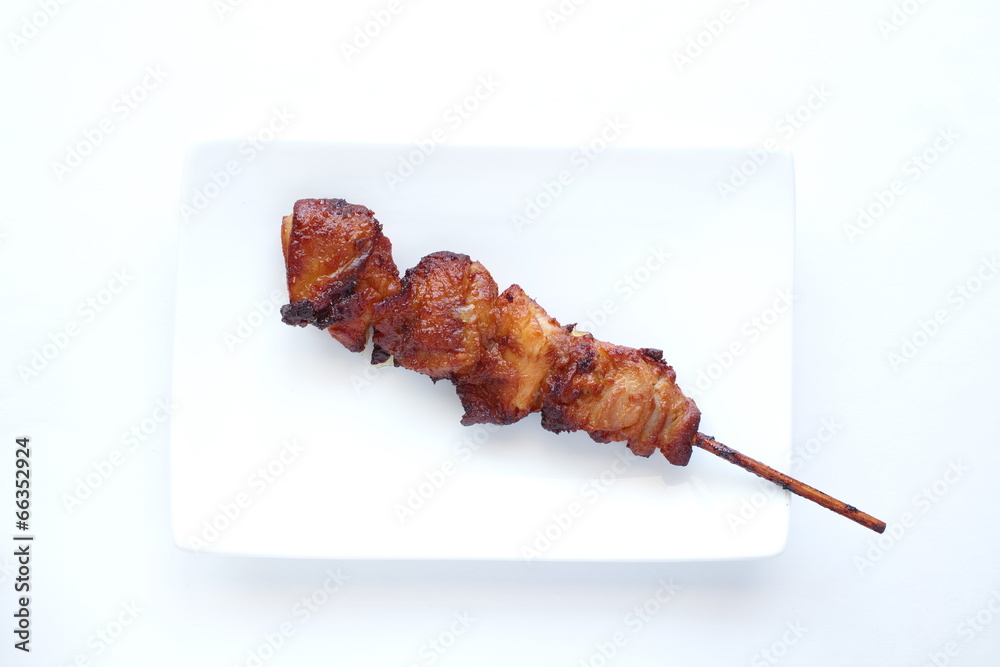 barbecue chicken satay