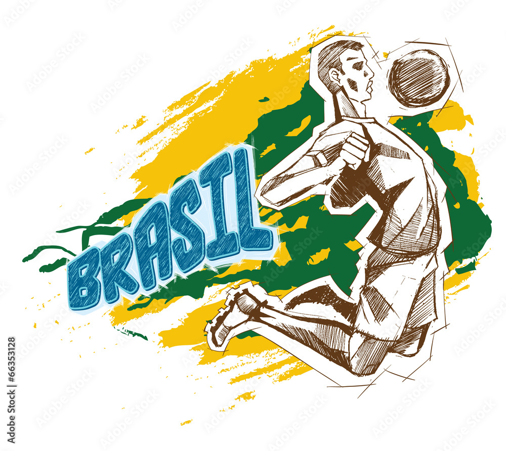Fototapeta premium Brasil sign for T-Shirts