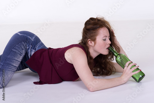Alcohol and drinking woman photo