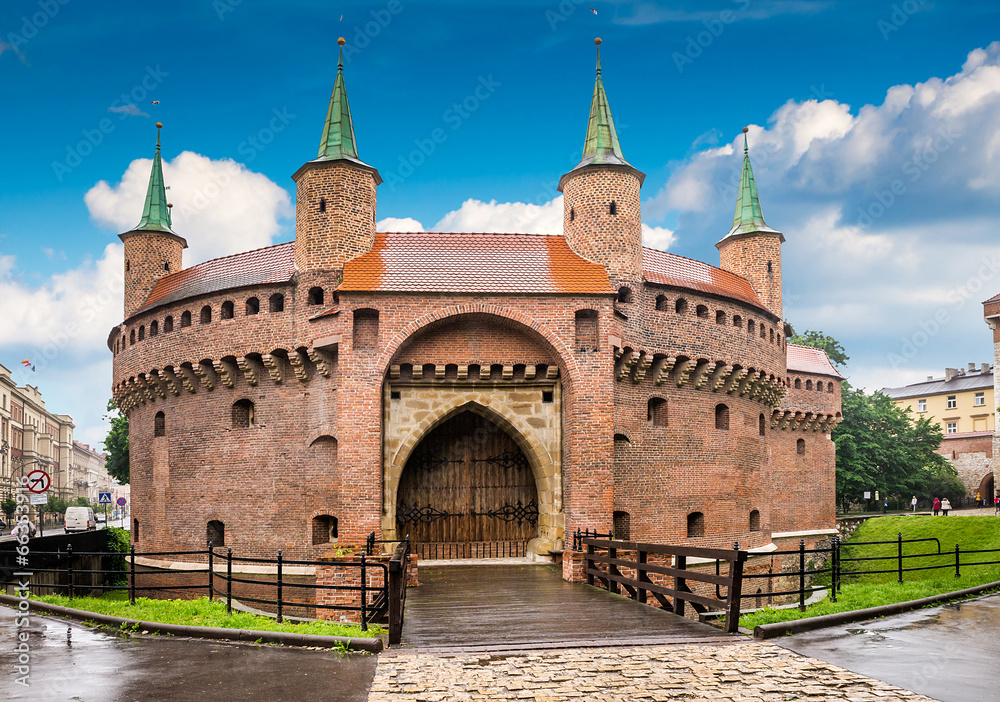 Obraz premium Krakow - Poland's historic center, a city with ancient