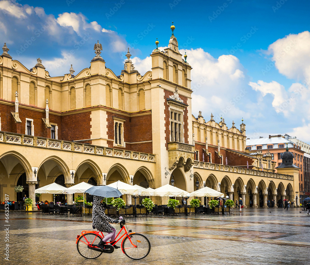 Obraz premium Krakow - Poland's historic center, a city with ancient