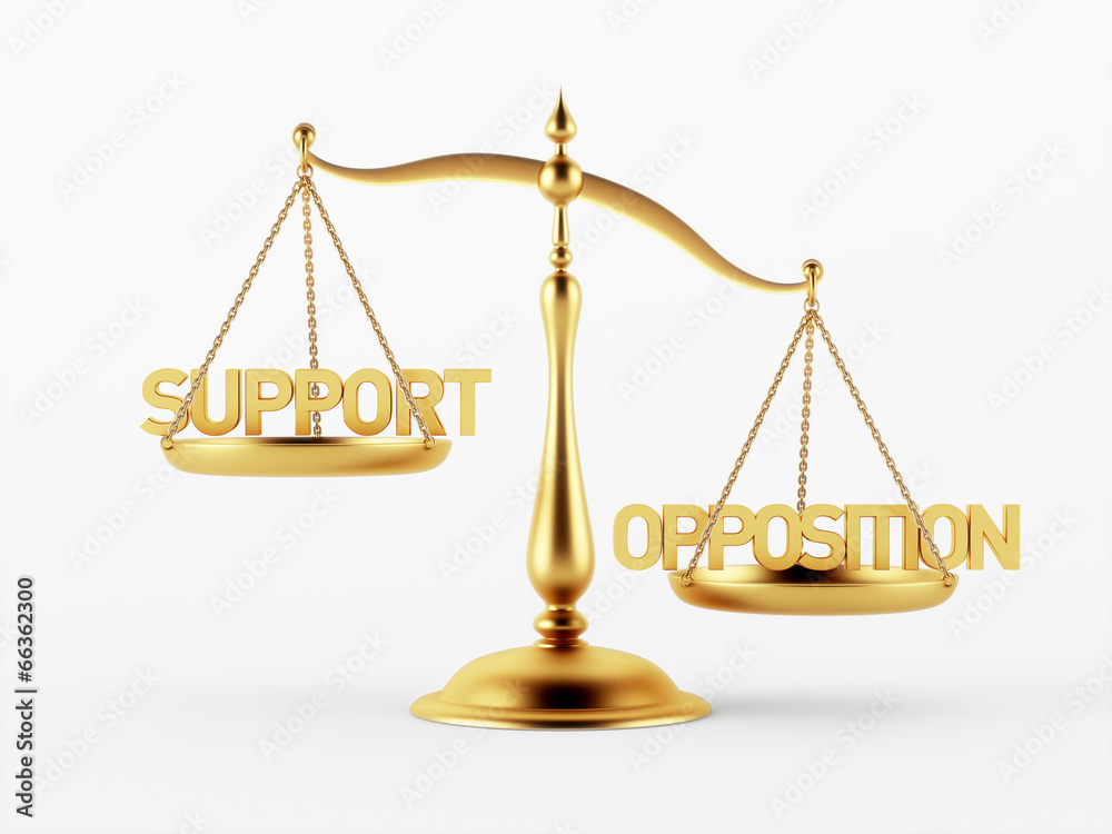 Support and Opposition Justice Scale Concept