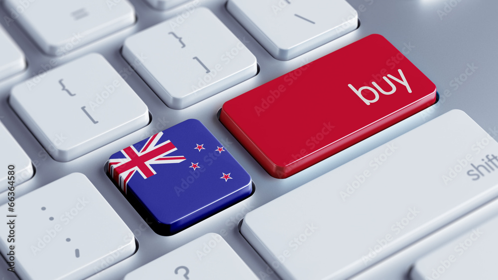Fototapeta premium New Zealand Buy Concept