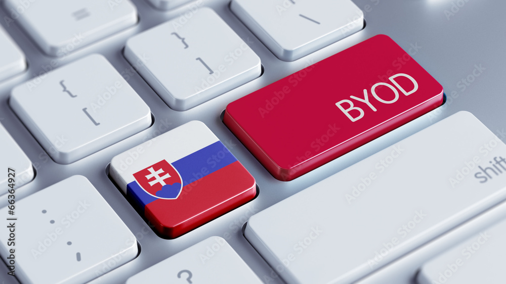 Fototapeta premium Slovakia Byod Concept