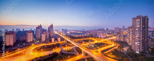 Modern city, a busy overpass © zhangyang135769