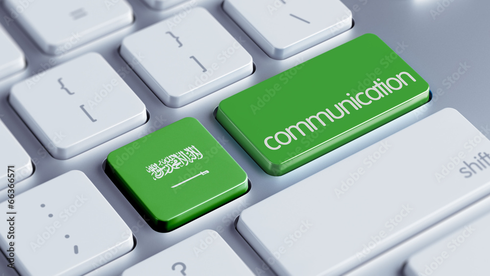 Saudi Arabia Communication Concept. Saudi Arabia Communication Concept.