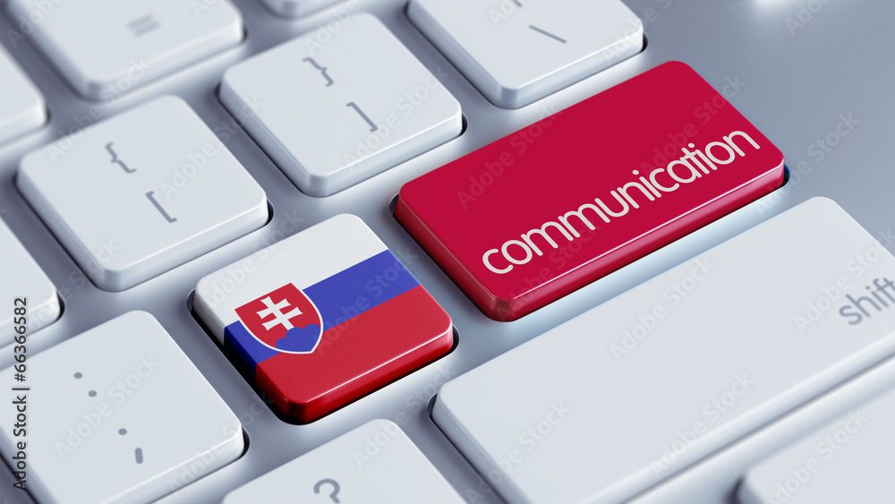 Fototapeta premium Slovakia Communication Concept.