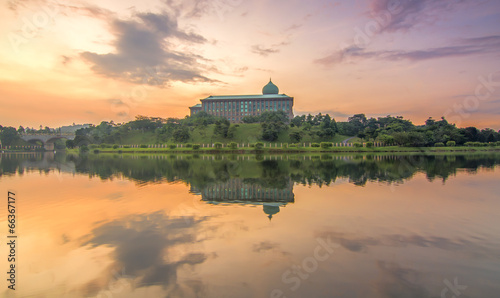 Sunrise at Putrajaya Government Administration Office