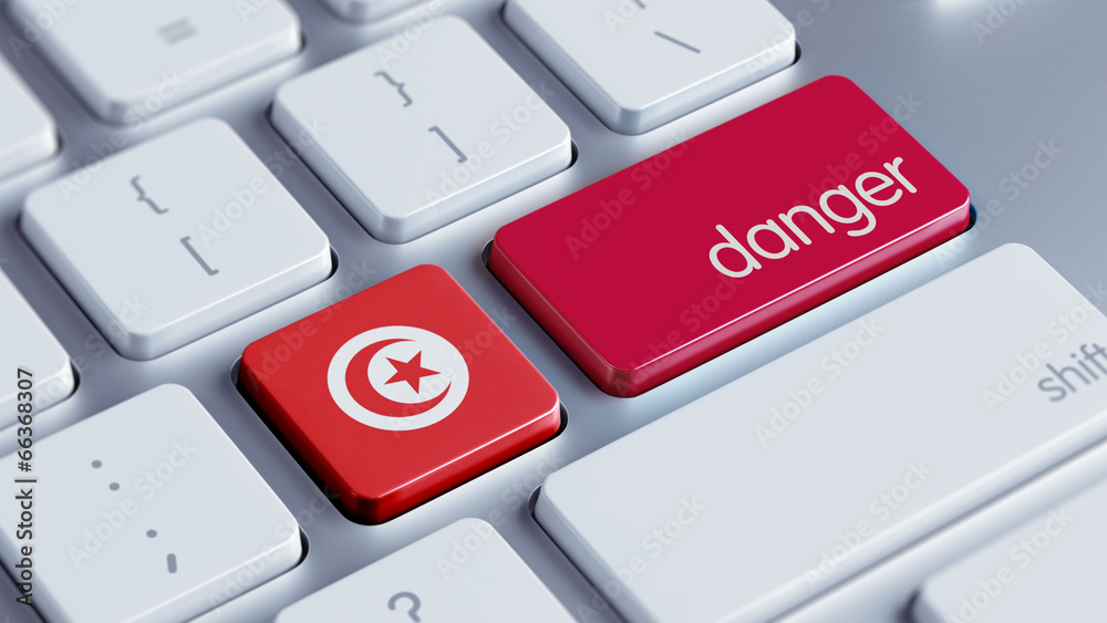 Fototapeta premium Tunisia Danger Concept