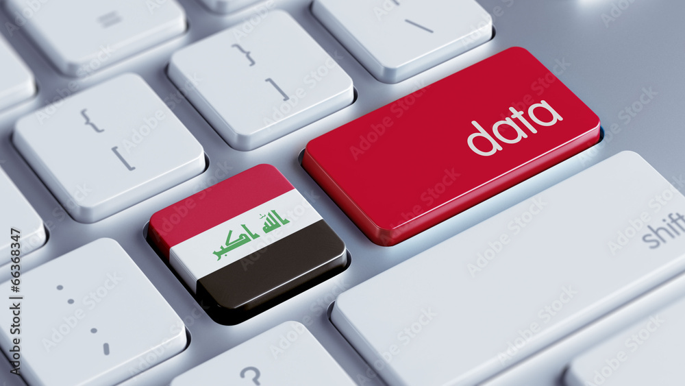 Fototapeta premium Iraq Data Concept