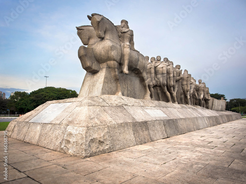 The Bandeiras Monument at Ibirapuera Park, Sao Paulo, Brazil