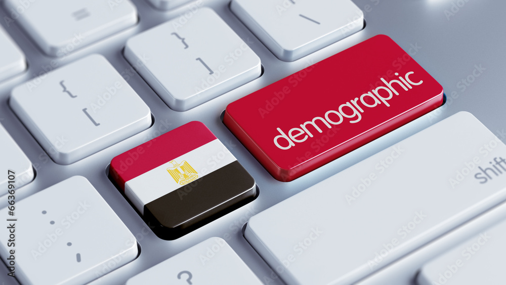 Fototapeta premium Egypt Demographic Concept.