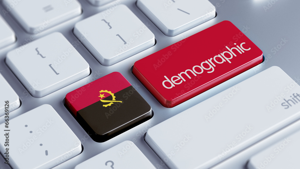 Fototapeta premium Angola Demographic Concept.