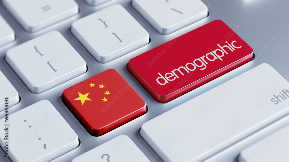 Fototapeta premium China Demographic Concept.