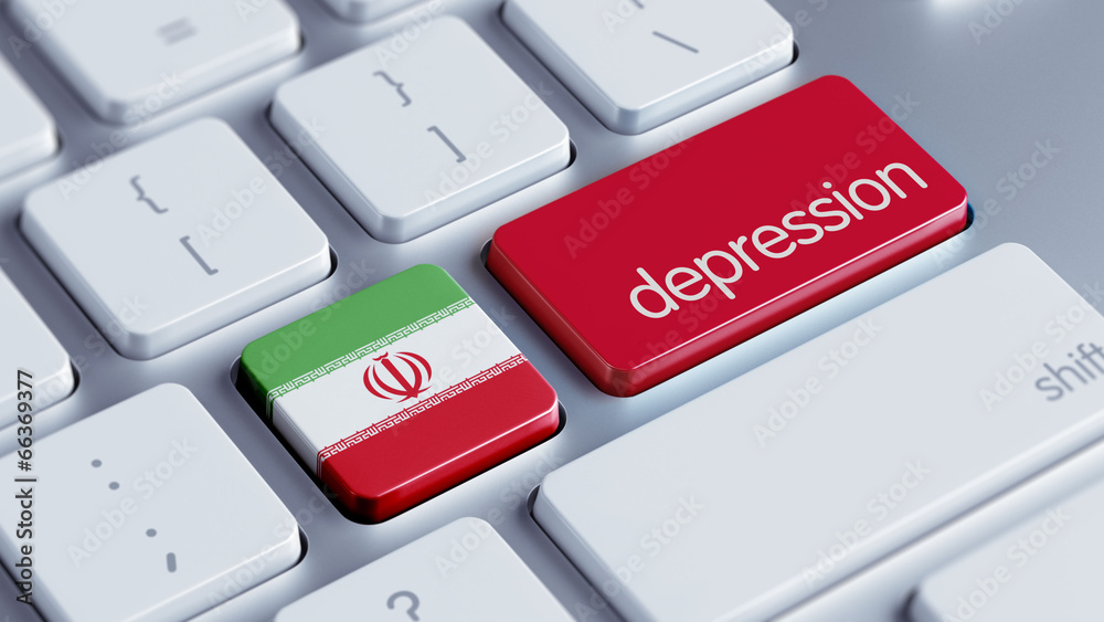 Fototapeta premium Iran Depression Concept.
