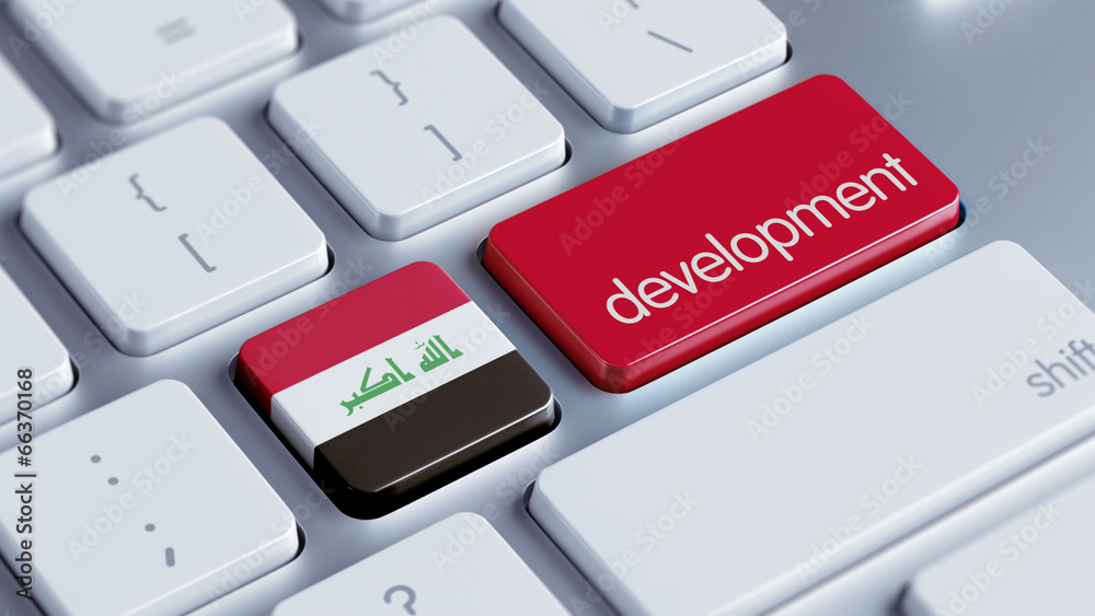 Fototapeta premium Iraq Development Concept