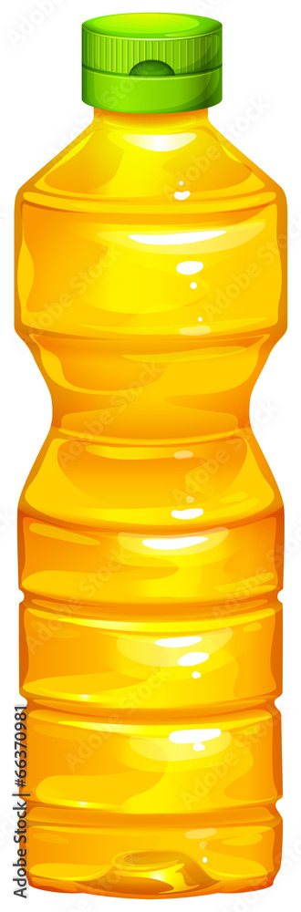 A bottle of cooking oil A bottle of cooking oil