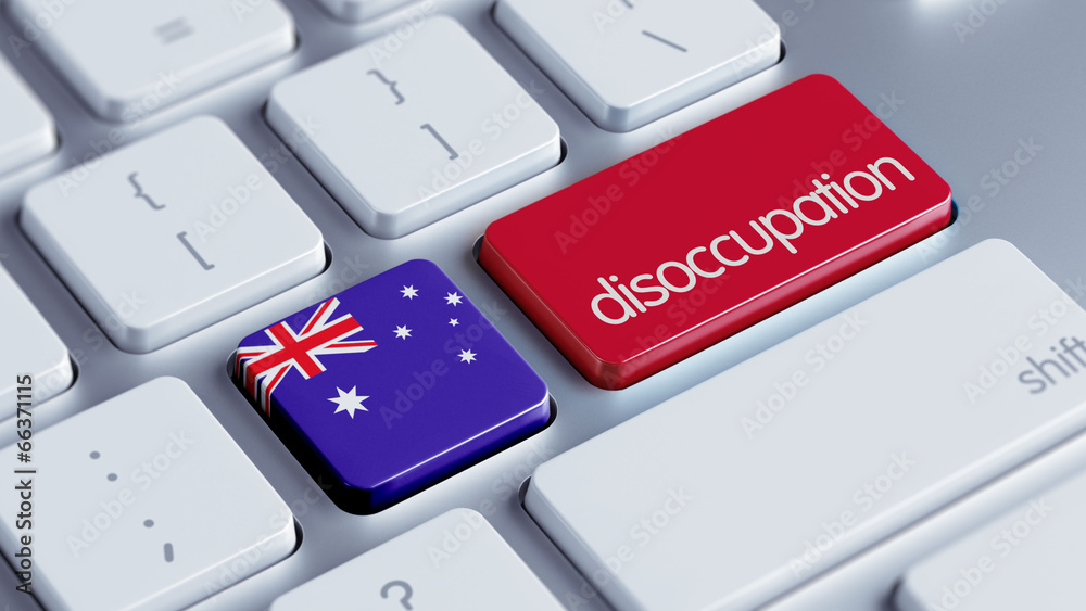 Fototapeta premium Australia Disoccupation Concept