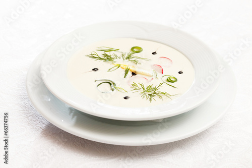 cold soup with cucumber