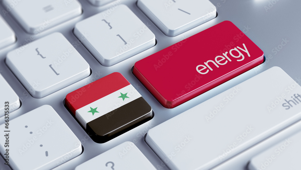 Fototapeta premium Syria Energy Concept