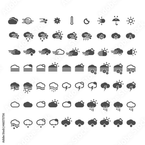 meteo icons weather button cloud web