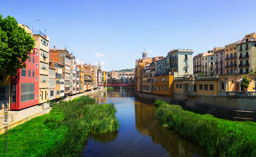 View of river Onyar at Girona