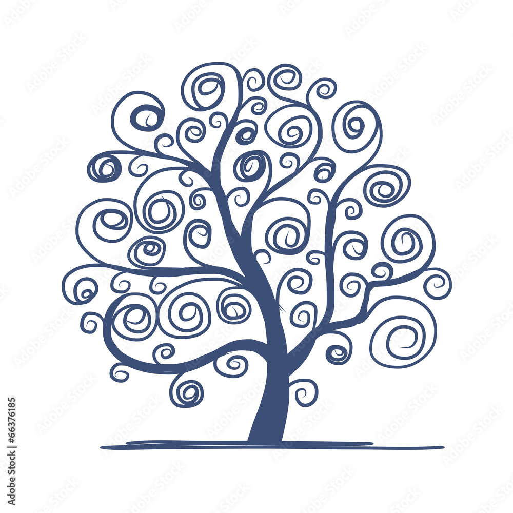 Art tree beautiful for your design Art tree beautiful for your design