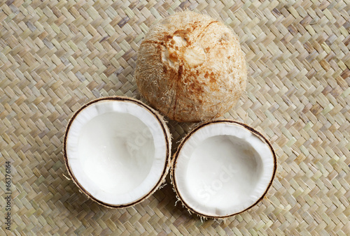 Close-up of coconuts