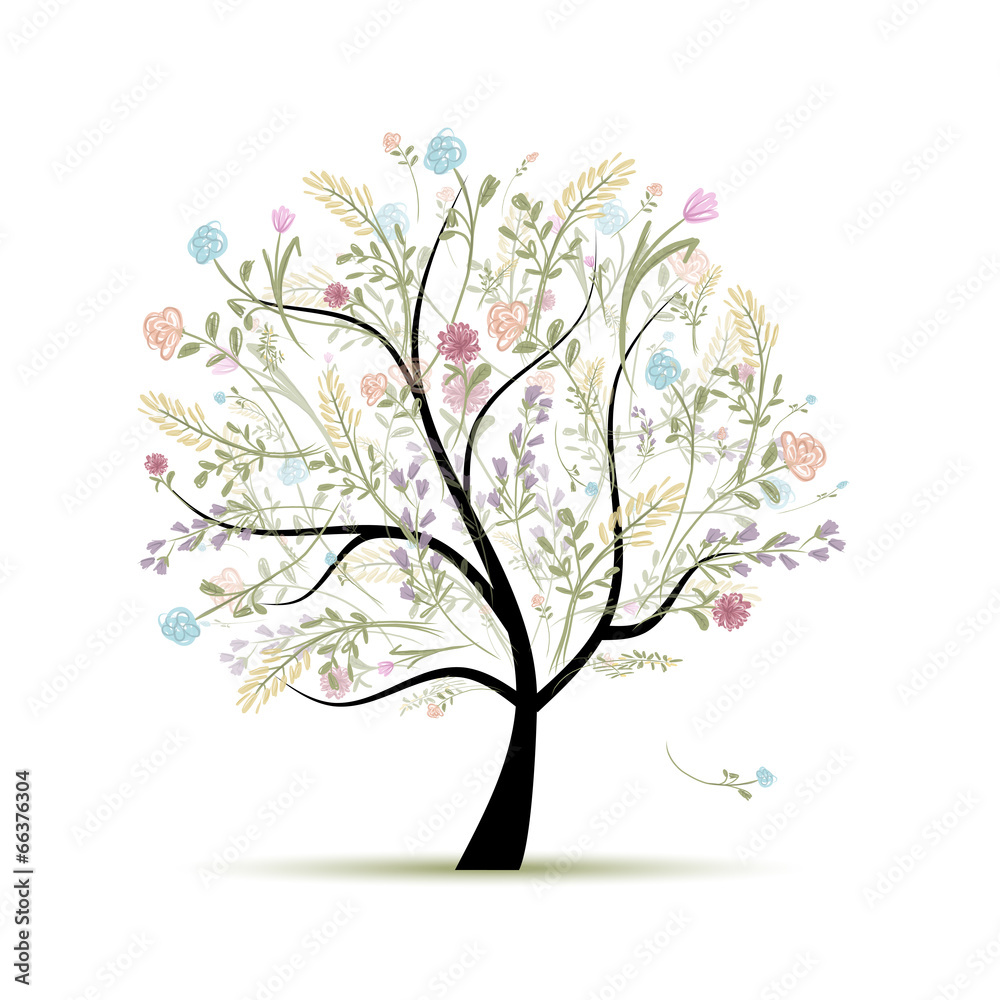 Spring tree floral for your design Spring tree floral for your design