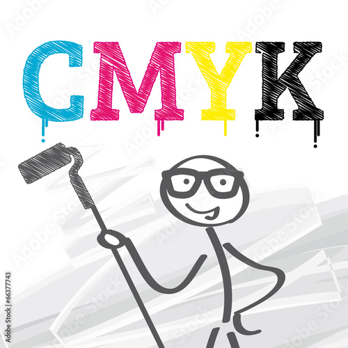 CMYK concept