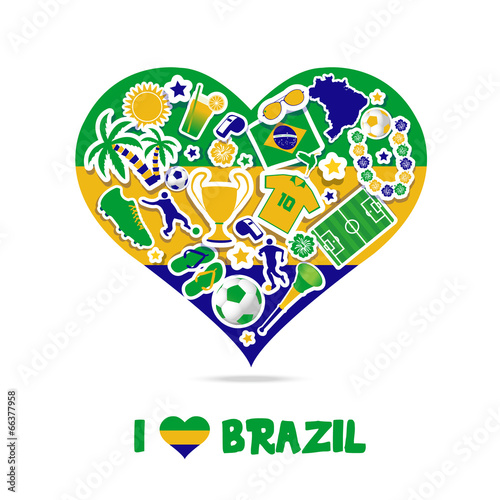 Brazil soccer fan love