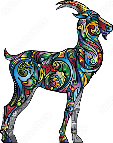 Cheerful goat