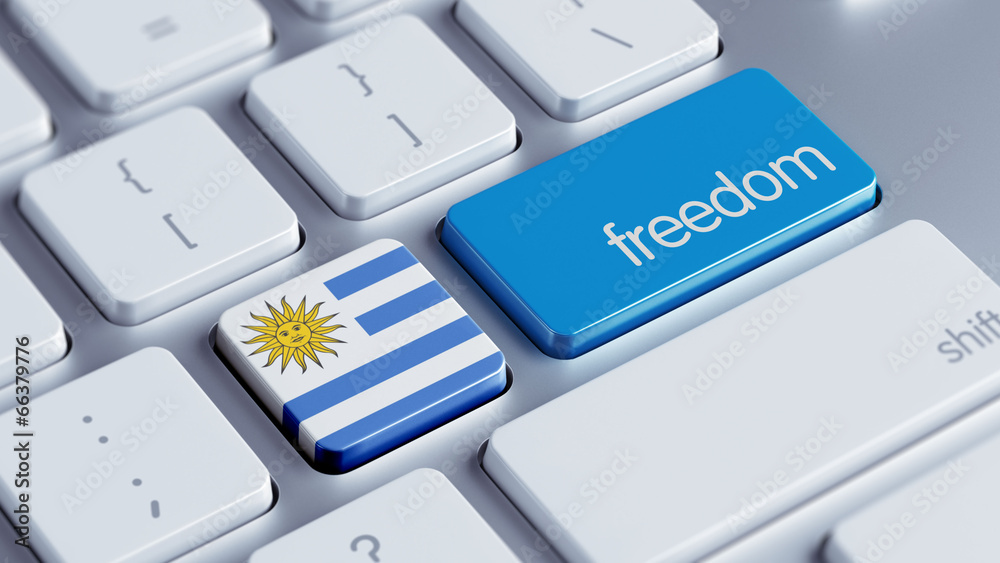 Fototapeta premium Uruguay Freedom Concept
