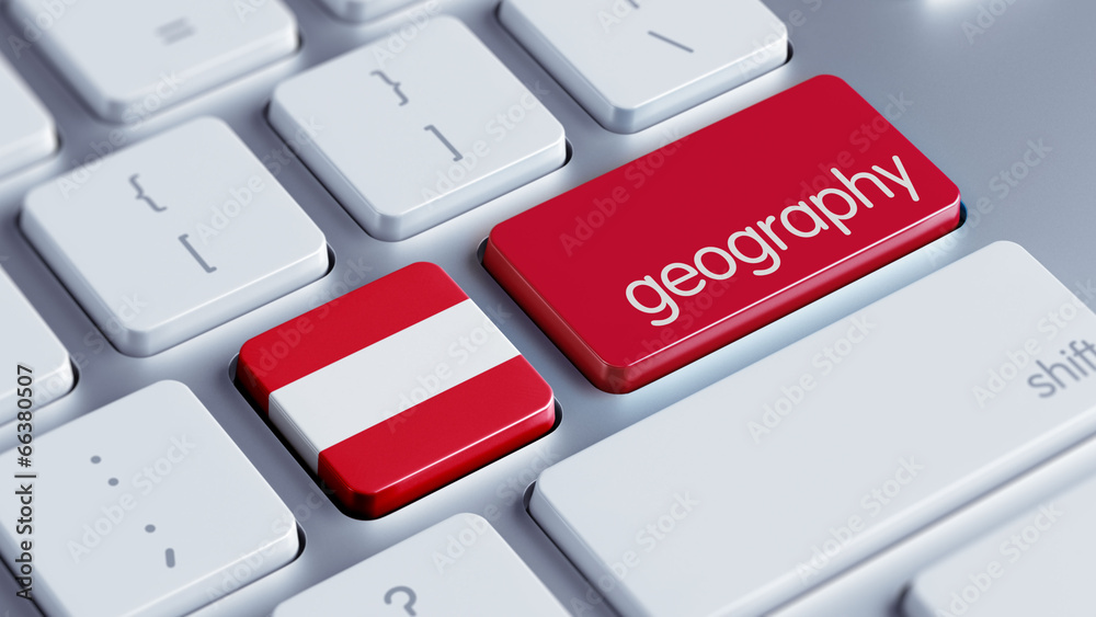 Fototapeta premium Austria Geography Concept.