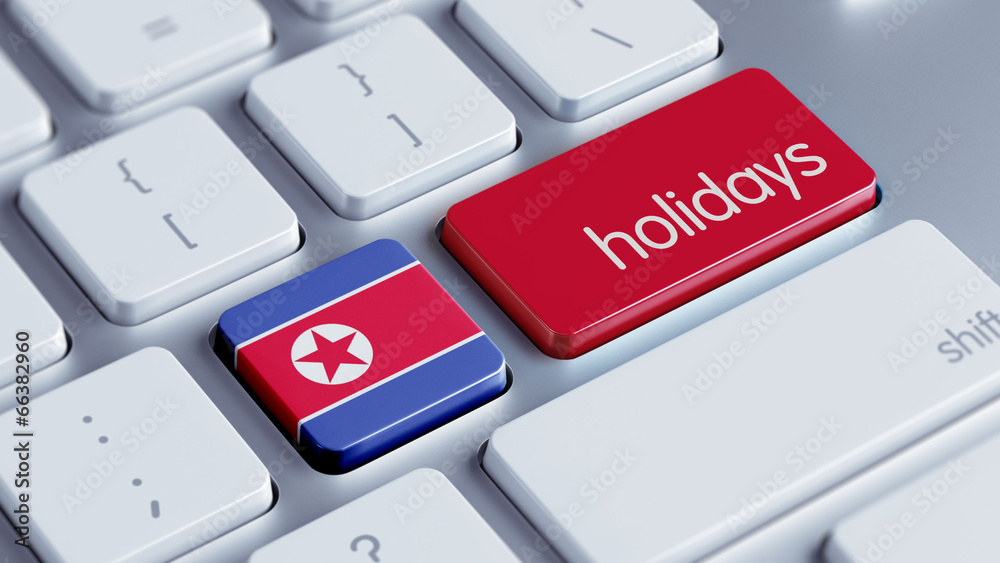 Fototapeta premium North Korea Holidays Concept