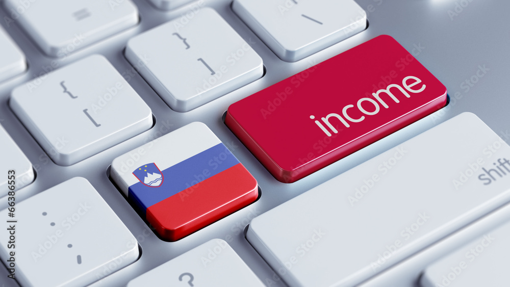 Fototapeta premium Slovenia Income Concept