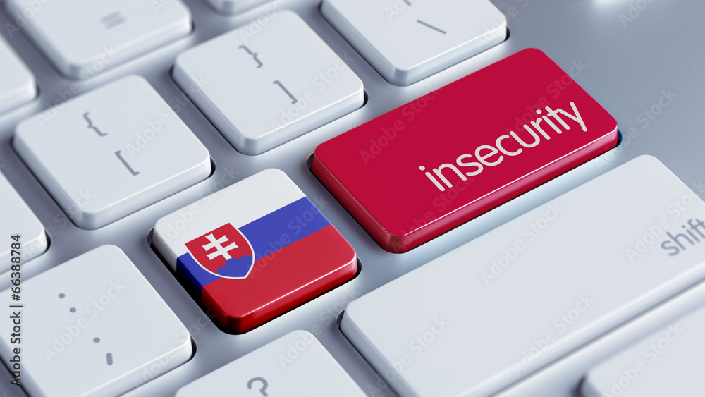 Fototapeta premium Slovakia Insecurity Concept.