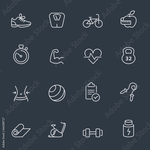 Fitness icons