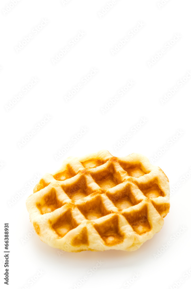 Waffle isolated on white background Waffle isolated on white background