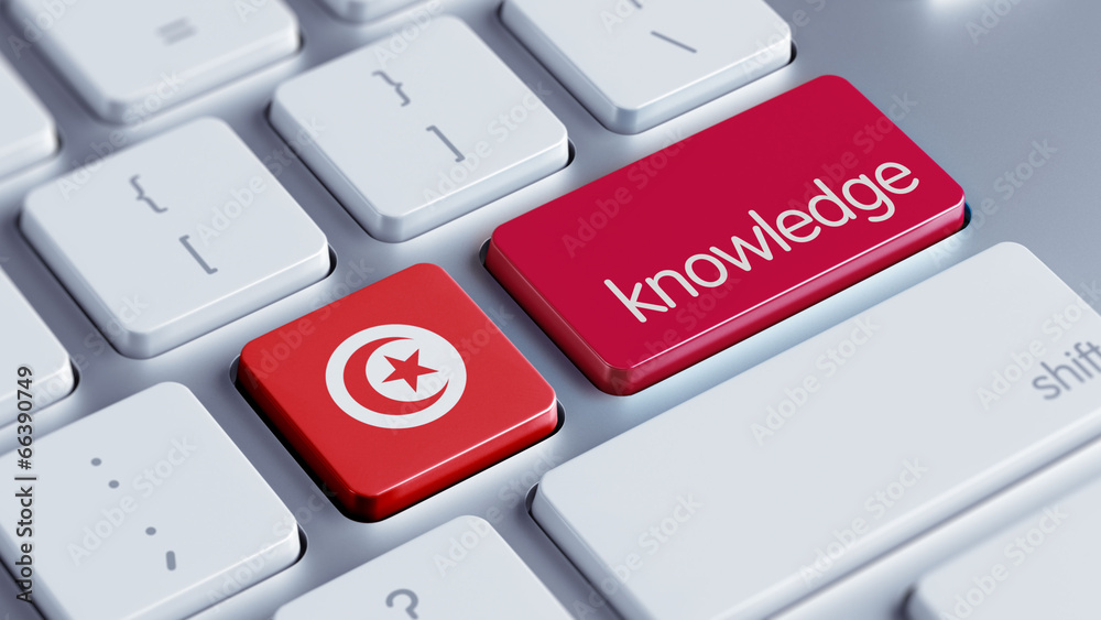 Fototapeta premium Tunisia Knowledge Concept