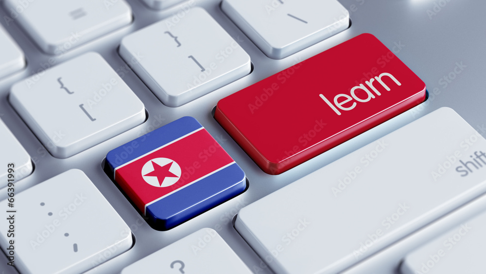 North Korea Learn Concept North Korea Learn Concept