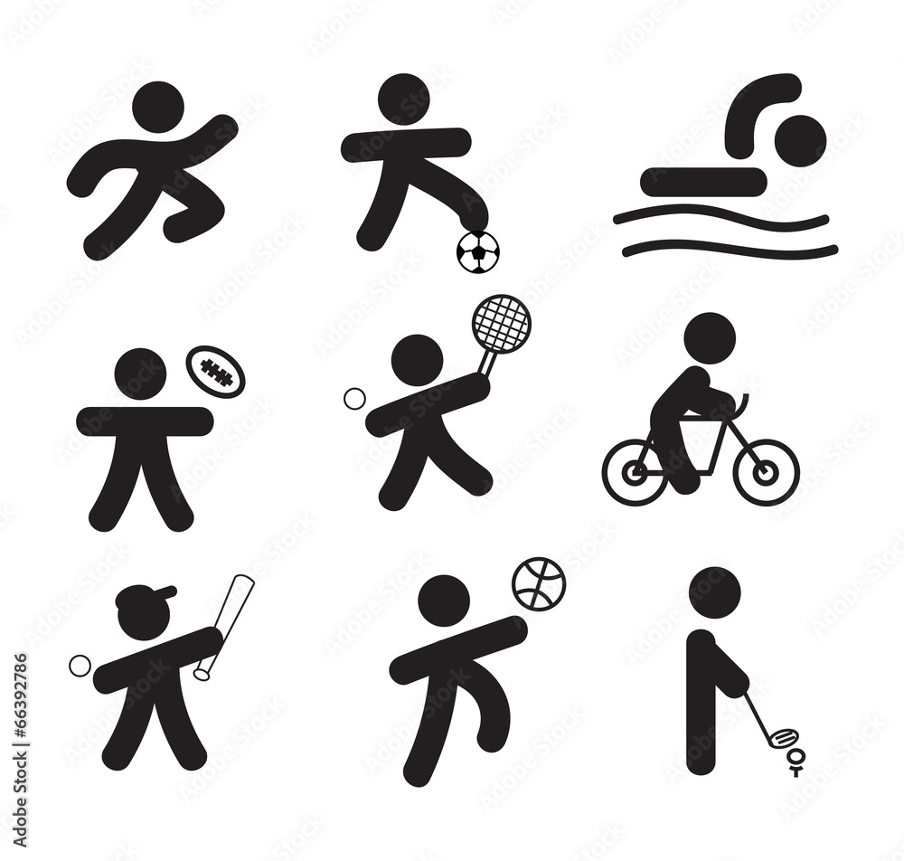 silhouette sport icon