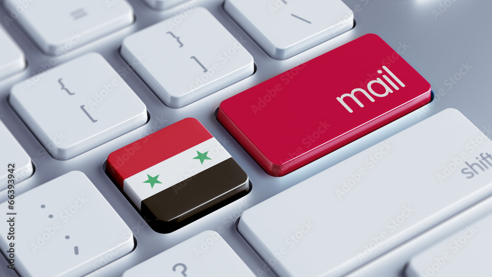 Fototapeta premium Syria Mail Concept